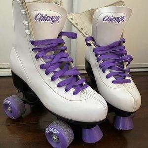 Chicago Purple Roller Skates
